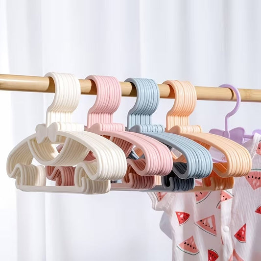 6PCs Plastic Kids Clothes Hanger Set