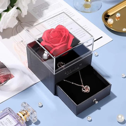 Rose Flower Jewelry Gift Box