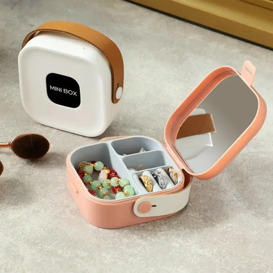 Portable Mini Travel Jewelry Storage Box