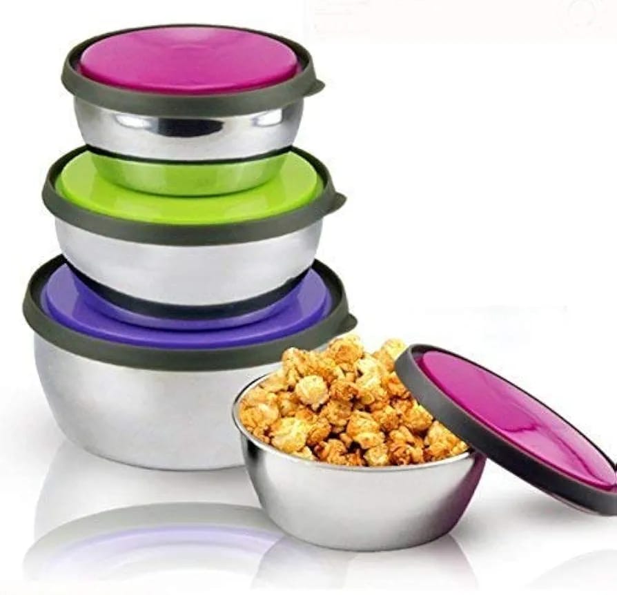 3PCs Stainless Steel Food Storage Bowl