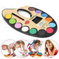 12-Color Water Paint Set with Brush