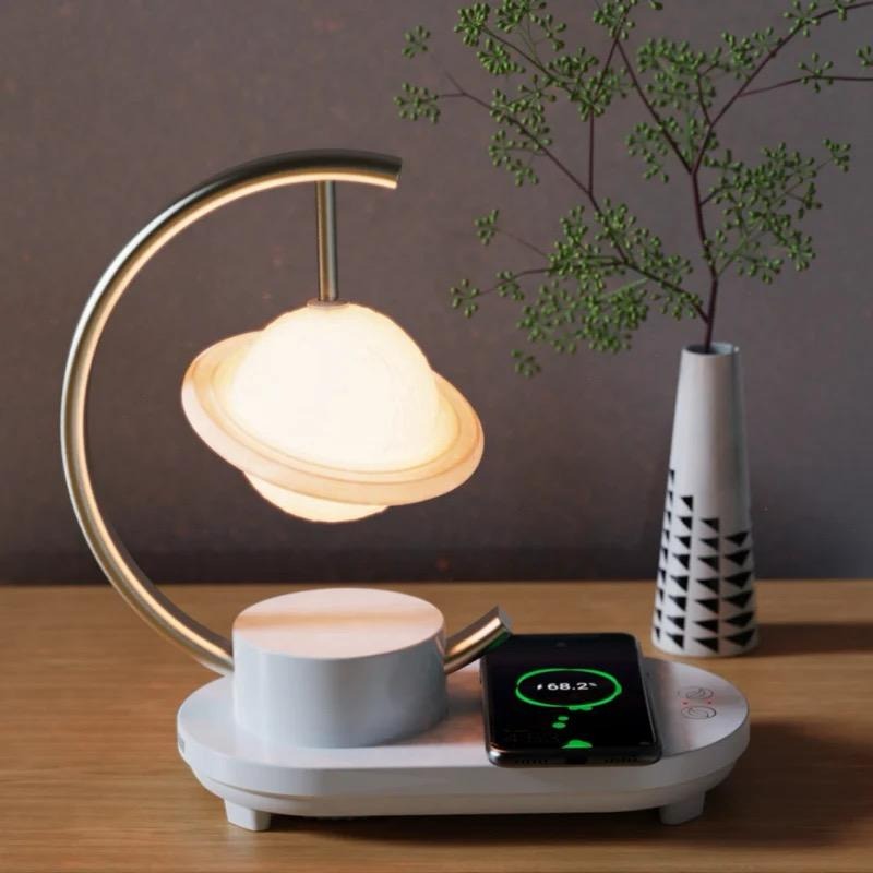 Moon Lamp with Wireless Charger & Bluetooth Speaker