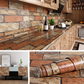 Self Adhesive Stone Brick Marble Sheet (60x200 CM)