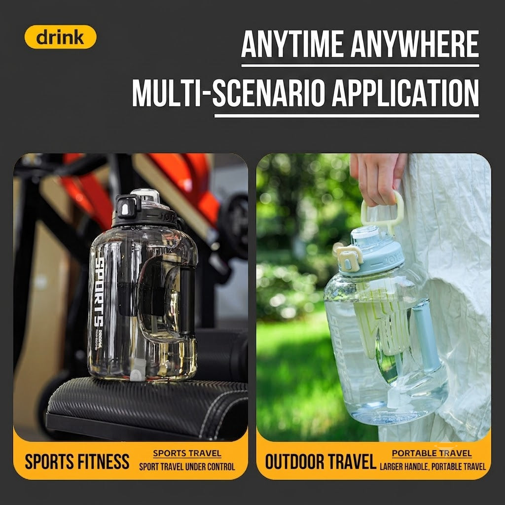 Jumbo Plastic Sports Water Bottle 2000ML