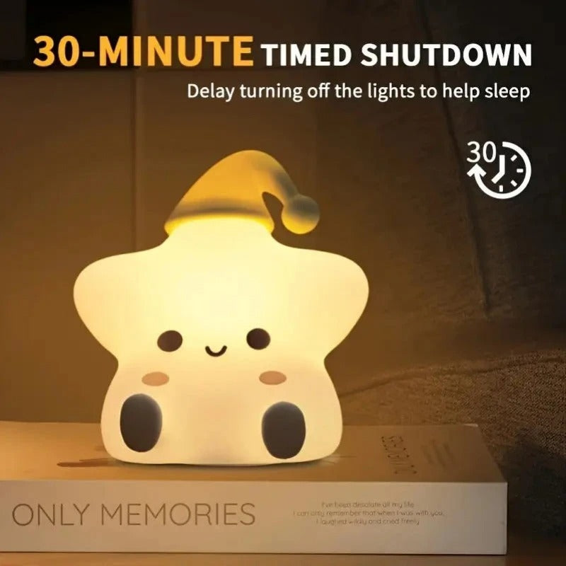 Silicone Star Touch Sensor Table Lamp