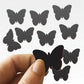 50PCs Wooden Butterfly Wall Sticker