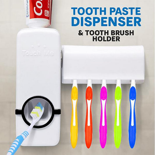 Best Quality Set of Toothpaste Dispenser & Brush Holder