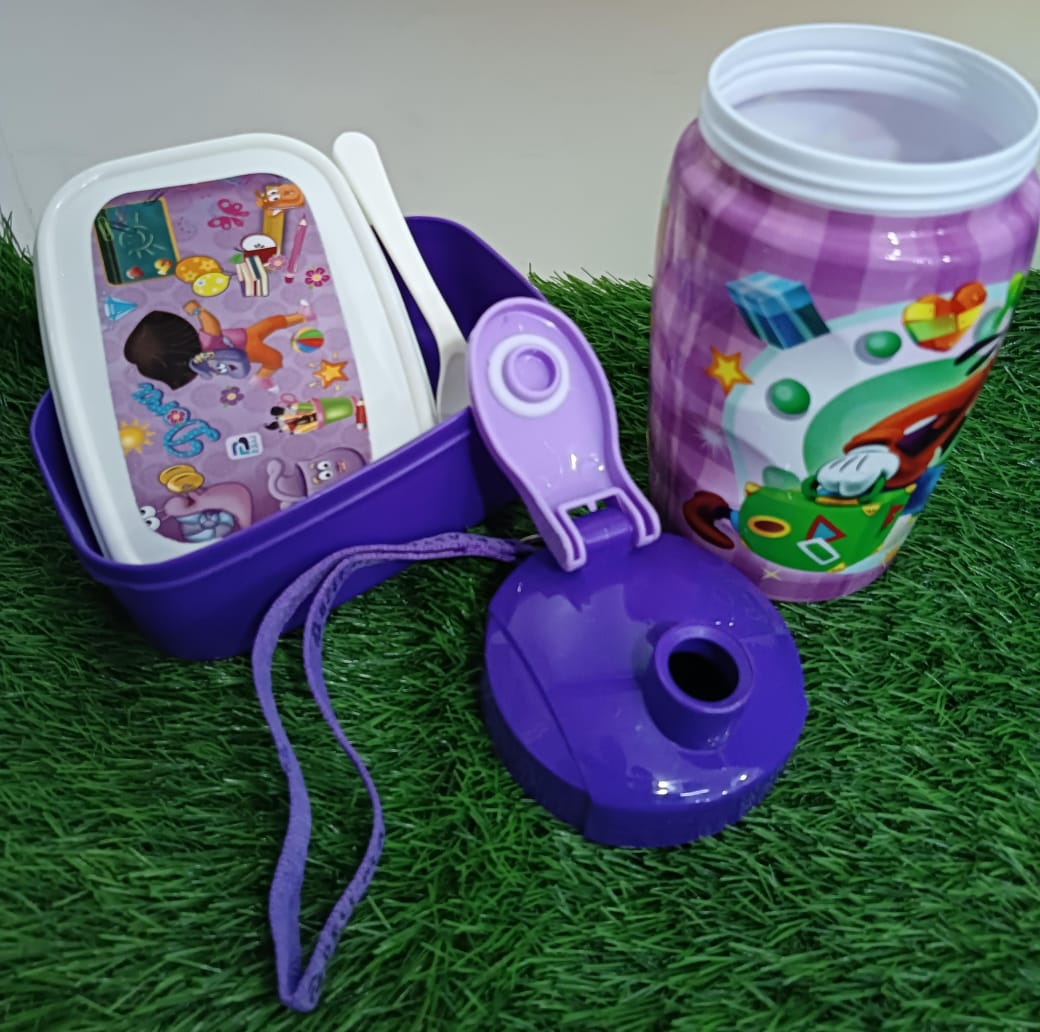 2ps Lunch box Bottle Set