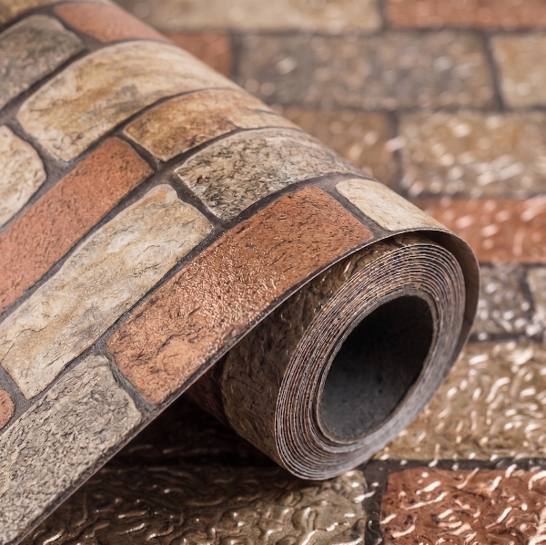 Self Adhesive Stone Brick Marble Sheet (60x200 CM)
