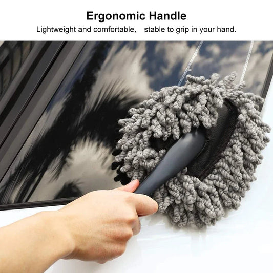 Multifunctional Microfiber Cleaning Brush With Handle
