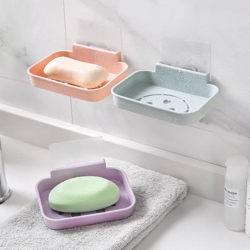 1Pc Wall Mount Smiley Soap Dish