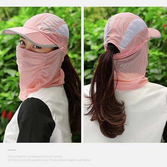 Summer Cap with Detachable Mask