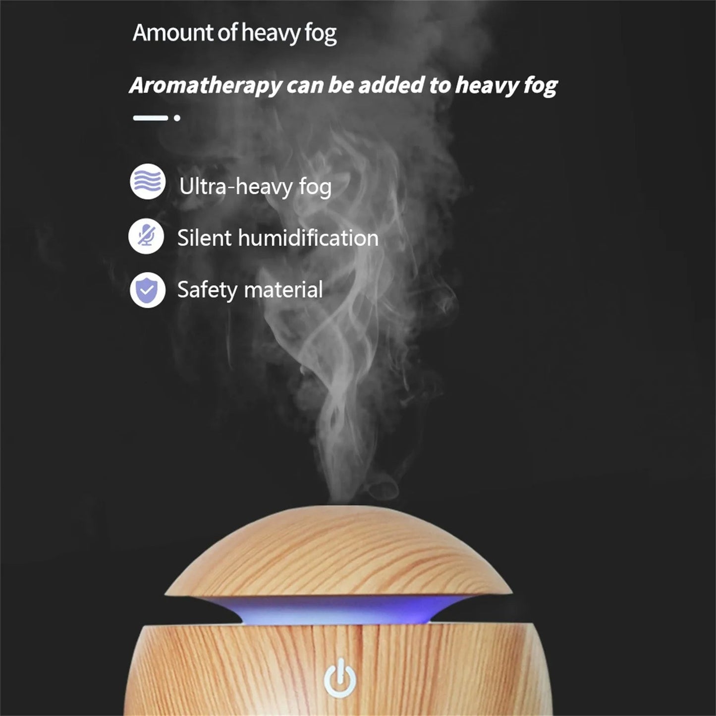 300ml Aroma Humidifier With 7 Colour Led