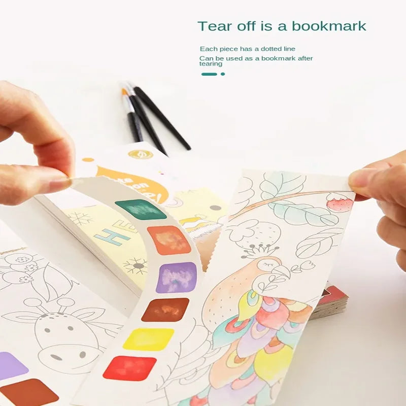 12 Pages Children's Watercolor Drawing Book