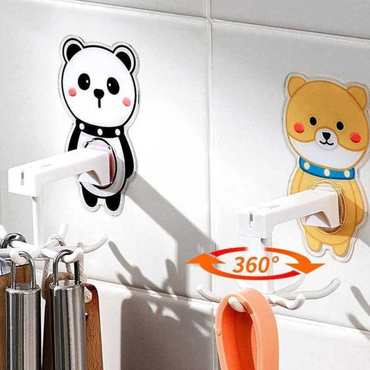 360 Degree Rotatable Cartoon Printed Hook