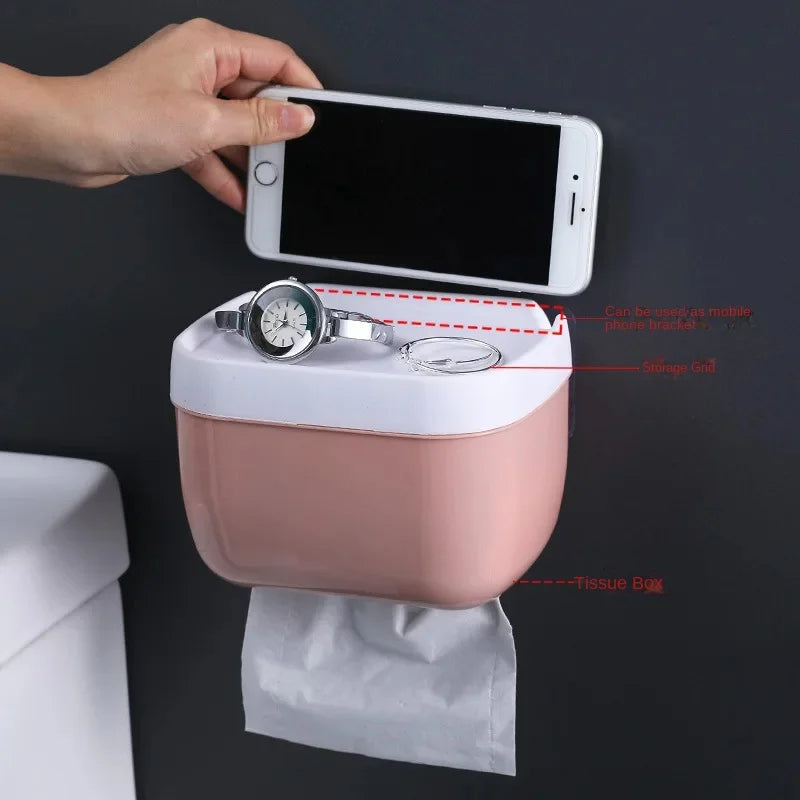 Multifunctional Wall Mounted Tissue Holder