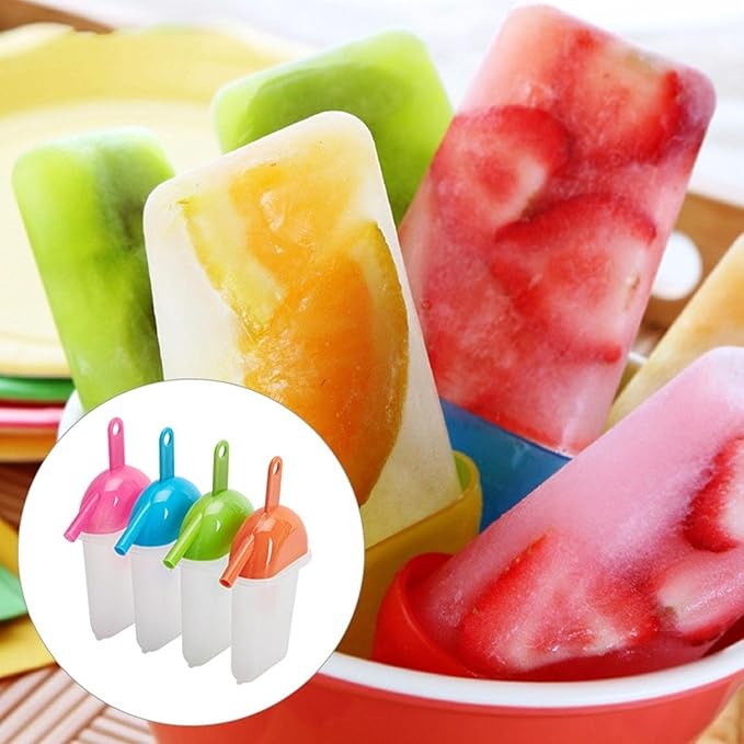 Ice Lolly Maker With Sipper Straw