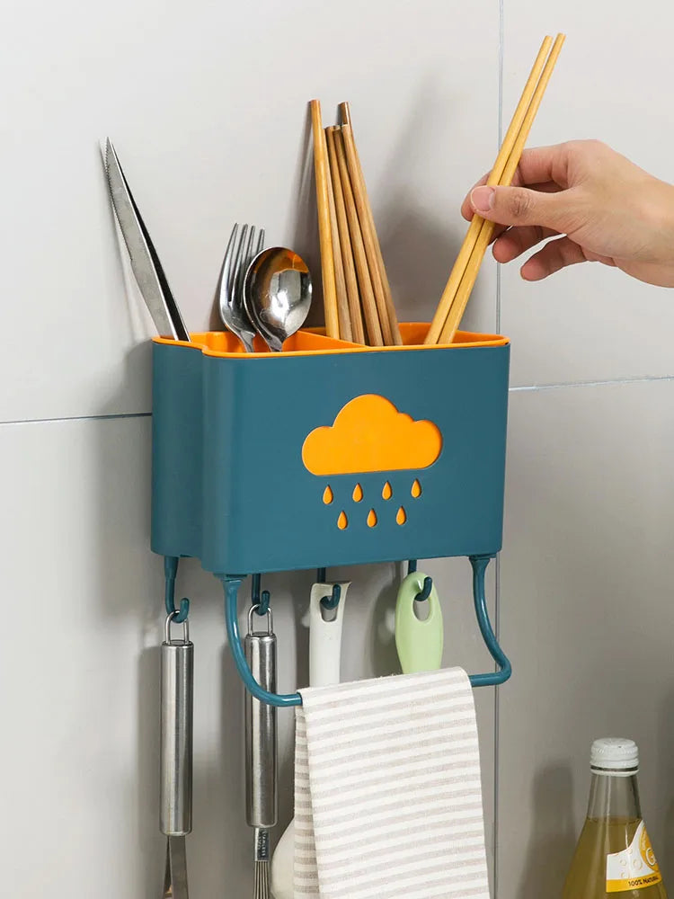 Multifunctional Wall mounted Cutlery Holder