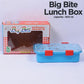 Cartoon Printed Plastic Lunchbox with Fork