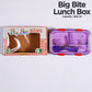 Cartoon Printed Plastic Lunchbox with Fork