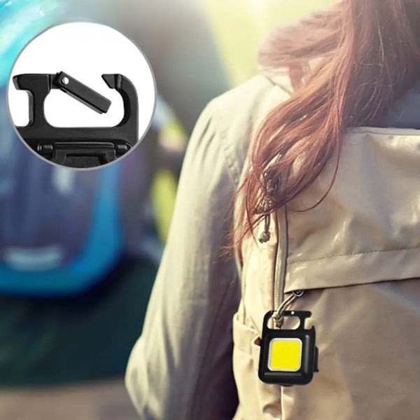 Mini COB Flashlight – High Lumen Pocket-Sized Torch (Metal)