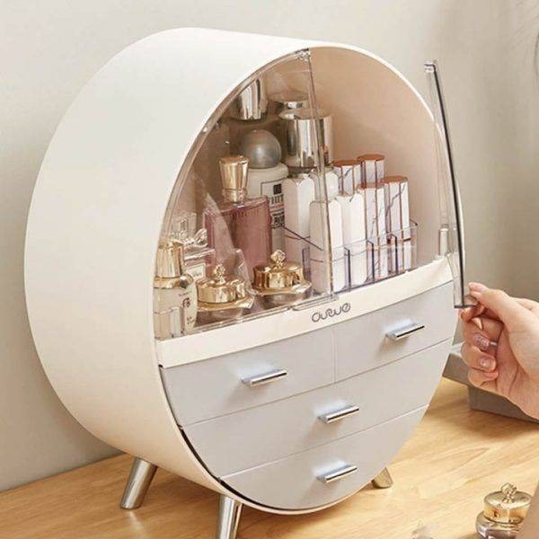 Oval Shape Makeup Organizer