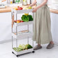 4-Tier Trolley Organizer With Movable Wheels