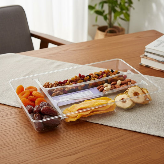 Frosted Acrylic 4 Protion Tray