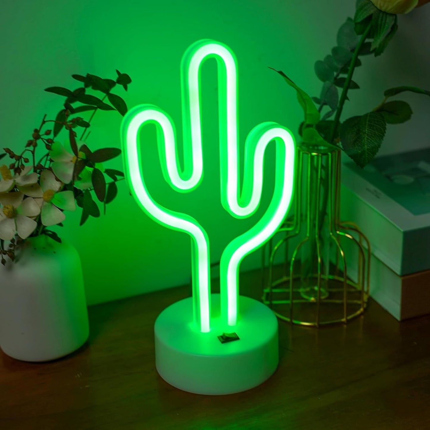 Cactus Neon LED Night Light