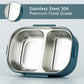 Steel Lunch Box with 2 Compartment & Spoon
