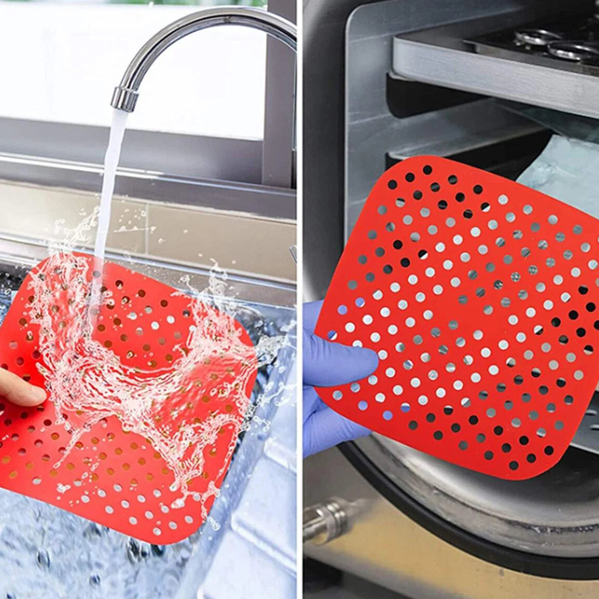 1Pc Silicon Air Fryer Baking Mat