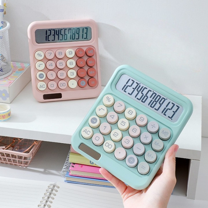 Dual Power Desktop Calculator with Big Buttons