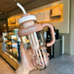 Plastic Water Bottle With Lid And Straw