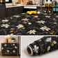 Self Adhesive Black Floral Marble Sheet