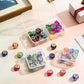10PCs Transparent Mini Jewelry Storage Box (Size : 3.5 cm x 3.5)