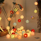 10Pcs Pastel Cotton Ball LED String Lights