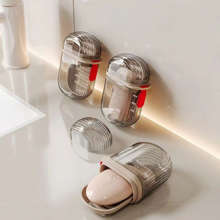 Leakproof  Acrylic Travel Soap Holder