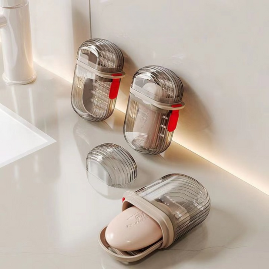 Leakproof  Acrylic Travel Soap Holder