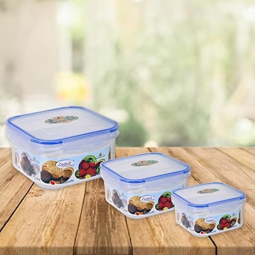 Pack of 3 - Air Tight Food Container Box