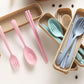 3Pc Wheat Straw Fork Spoon Chopsticks Set