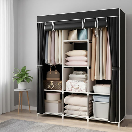 Space-Saving Portable Clothes Shelf