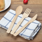 Pack Of 12 - 4Pc Each Disposable Bamboo Knife, Fork and Spoon Set