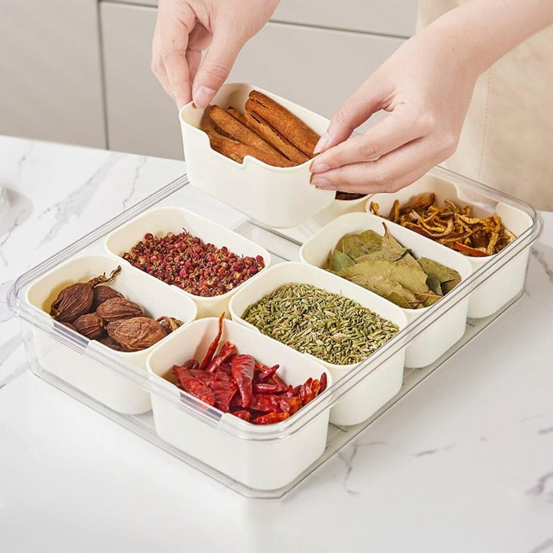 8 Compartment Snack Storage Box