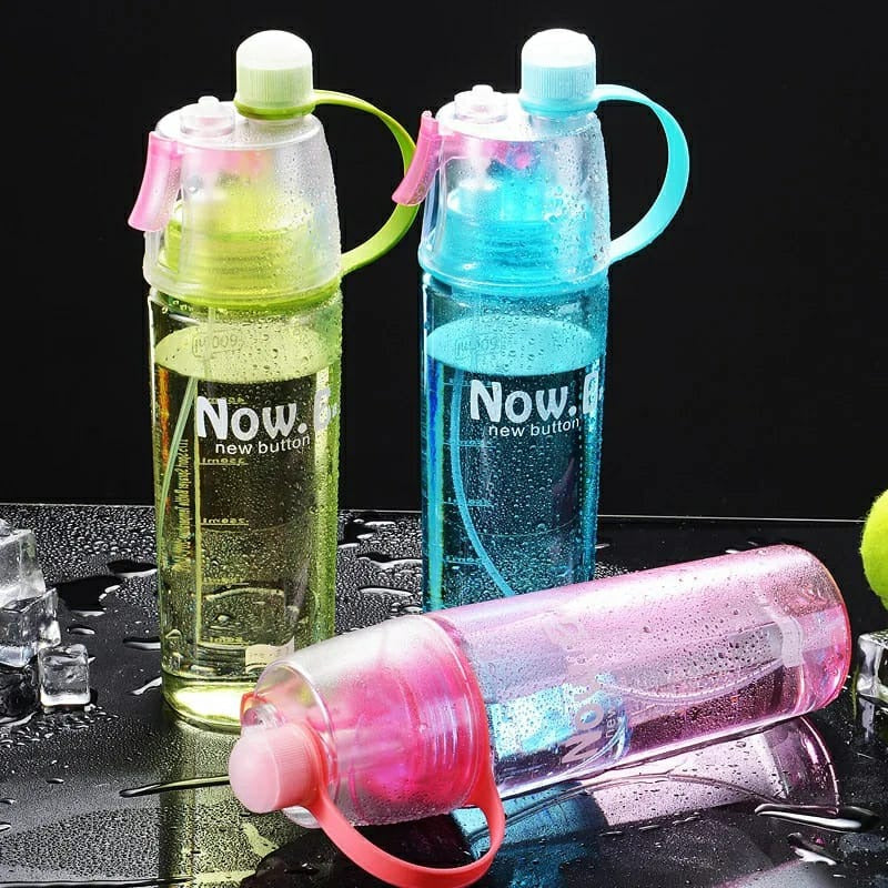 600ml Creative Spray Water Bottle