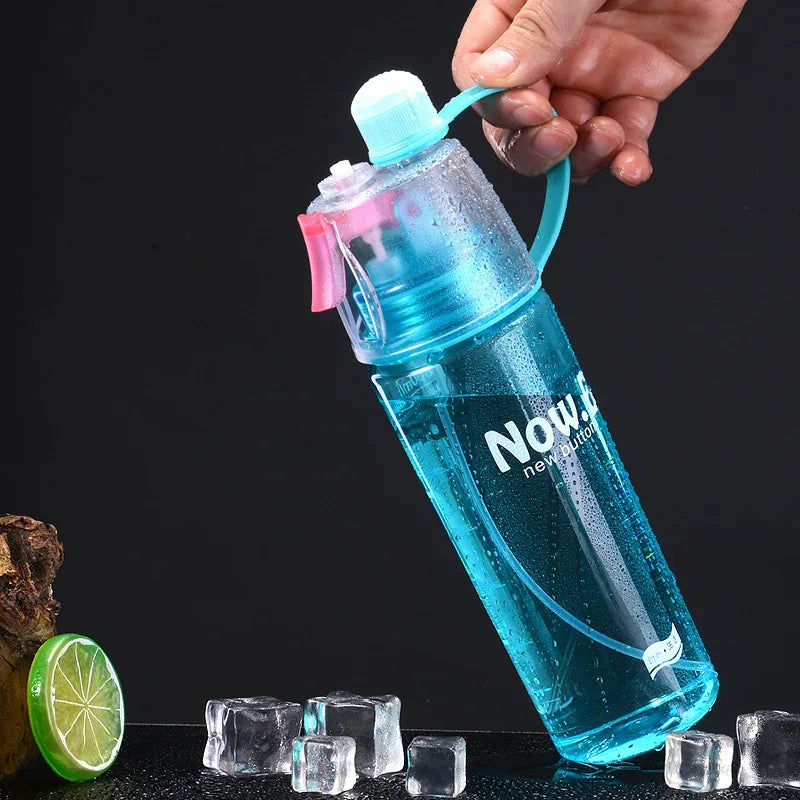 600ml Creative Spray Water Bottle