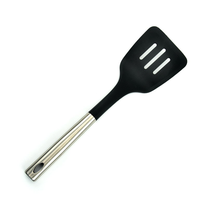 1Pc Plastic Non-stick Slotted Spatula