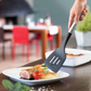 1Pc Plastic Non-stick Slotted Spatula