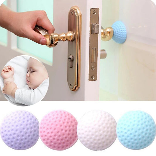 5PCs Self Adhesive Silicon Football Shape Door Stopper