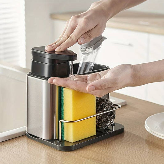 3-in-1 Stainless Steel Kitchen Soap Dispenser