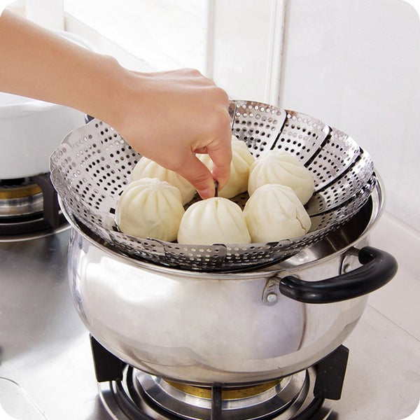 Stainless Steel Foldable Food Steamer
